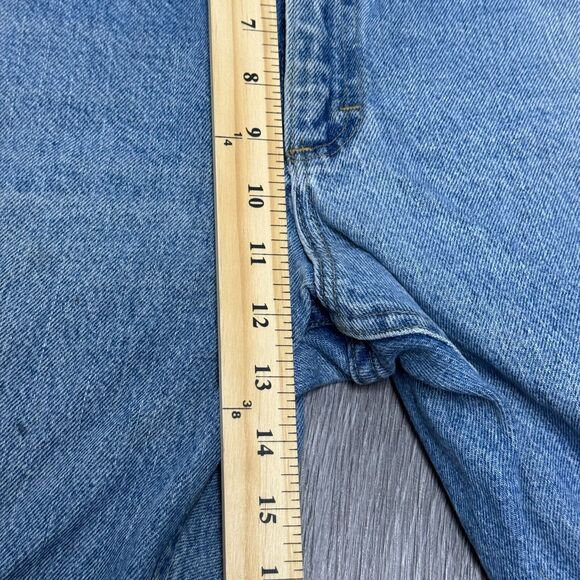 VIntage Lee Jeans Mens 37x31 Blue Light Wash Straight Leg Denim‎ Cowboy Workwear - Picture 7 of 11